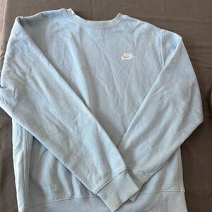 Nike Blue Crewneck Sweater Soft Cotton Blend